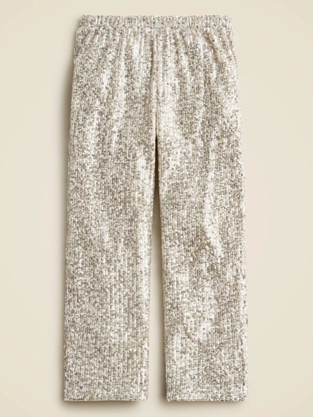 New! CREWCUTS 12 Silver Sequin Dress Pants Lined Bling Applique